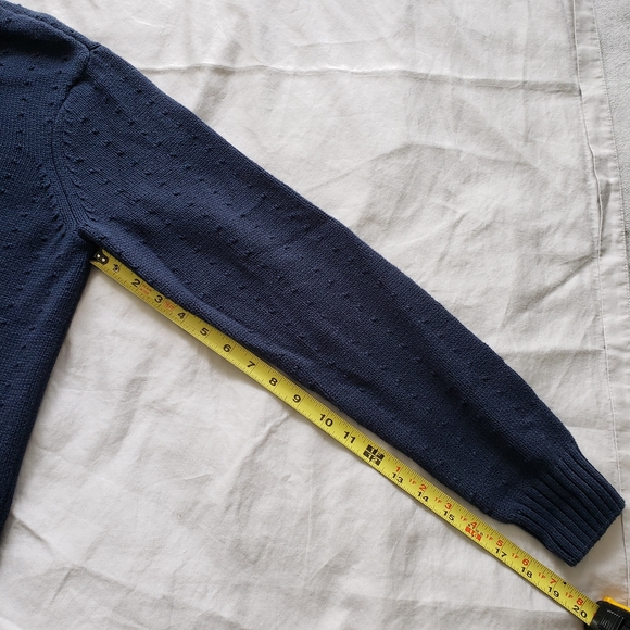Penguin Men's Navy Blue Knit Sweater - Size Small - Picture 7 of 7